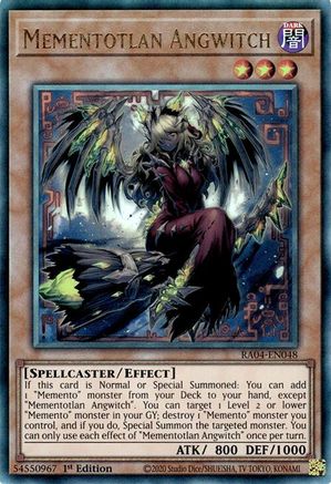 Mementotlan Angwitch (Ultimate Rare) [RA04-EN048] - Quarter Century Stampede 1st Edition - Ultimate Rare - Trinity Hobby