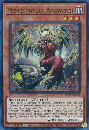Mementotlan Angwitch (UR) [RA04-EN048] - Quarter Century Stampede 1st Edition - Ultra Rare - Trinity Hobby