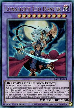 Lunalight Leo Dancer (Ultimate Rare) [RA04-EN053] - Quarter Century Stampede 1st Edition - Ultimate Rare - Trinity Hobby