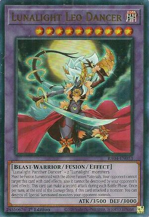 Lunalight Leo Dancer (UR) [RA04-EN053] - Quarter Century Stampede 1st Edition - Ultra Rare - Trinity Hobby