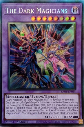 The Dark Magicians (CR) [RA04-EN054] - Quarter Century Stampede 1st Edition - Collector's Rare - Trinity Hobby