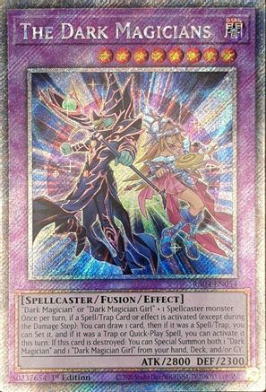 The Dark Magicians (Platinum Secret Rare) [RA04-EN054] - Quarter Century Stampede 1st Edition - Platinum Secret Rare - Trinity Hobby
