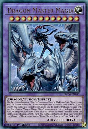 Dragon Master Magia (Ultimate Rare) [RA04-EN055] - Quarter Century Stampede 1st Edition - Ultimate Rare - Trinity Hobby