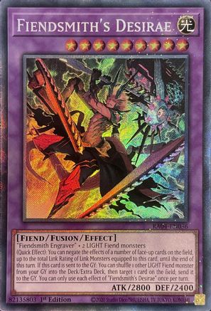 Fiendsmith's Desirae (CR) [RA04-EN056] - Quarter Century Stampede 1st Edition - Collector's Rare - Trinity Hobby