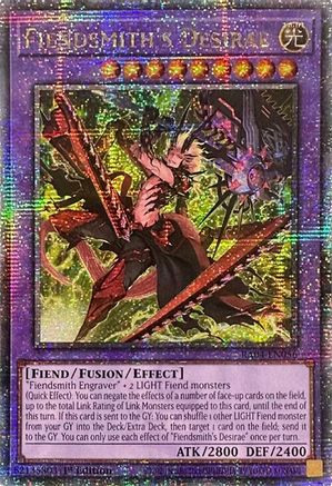 Fiendsmith's Desirae (Quarter Century Secret Rare) [RA04-EN056] - Quarter Century Stampede 1st Edition - Quarter Century Secret Rare - Trinity Hobby