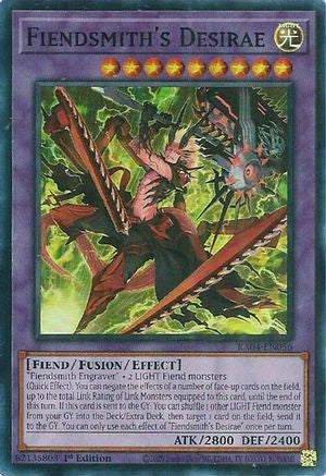 Fiendsmith's Desirae [RA04-EN056] - Quarter Century Stampede 1st Edition - Super Rare - Trinity Hobby
