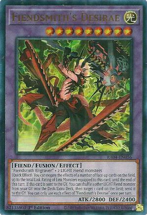 Fiendsmith's Desirae (UR) [RA04-EN056] - Quarter Century Stampede 1st Edition - Ultra Rare - Trinity Hobby