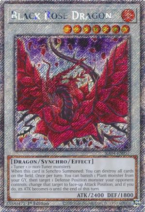 Black Rose Dragon (Platinum Secret Rare) [RA04-EN057] - Quarter Century Stampede 1st Edition - Platinum Secret Rare - Trinity Hobby