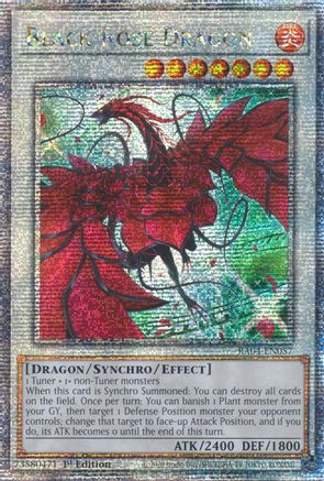 Black Rose Dragon (Alternate Art) (Quarter Century Secret Rare) [RA04-EN057] - Quarter Century Stampede 1st Edition - Quarter Century Secret Rare