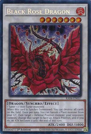 Black Rose Dragon (Secret Rare) [RA04-EN057] - Quarter Century Stampede 1st Edition - Secret Rare - Trinity Hobby