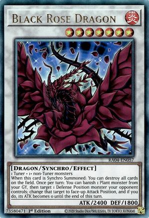 Black Rose Dragon (Ultimate Rare) [RA04-EN057] - Quarter Century Stampede 1st Edition - Ultimate Rare - Trinity Hobby