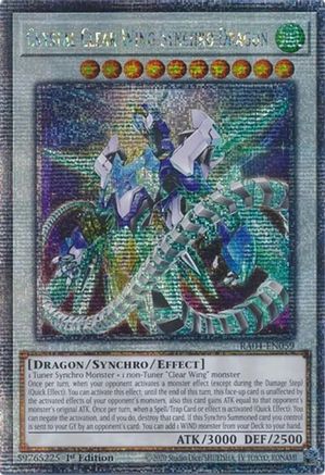 Crystal Clear Wing Synchro Dragon (Quarter Century Secret Rare) [RA04-EN059] - Quarter Century Stampede 1st Edition - Quarter Century Secret Rare - Trinity Hobby
