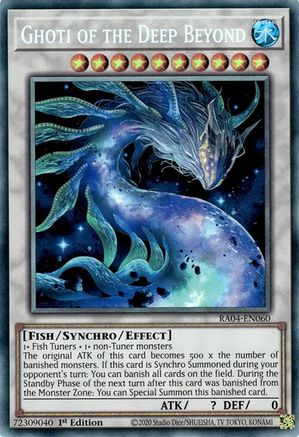 Ghoti of the Deep Beyond (CR) [RA04-EN060] - Quarter Century Stampede 1st Edition - Collector's Rare - Trinity Hobby