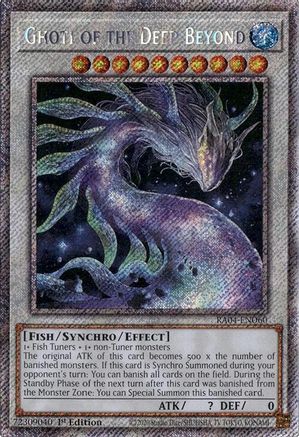 Ghoti of the Deep Beyond (Platinum Secret Rare) [RA04-EN060] - Quarter Century Stampede 1st Edition - Platinum Secret Rare - Trinity Hobby