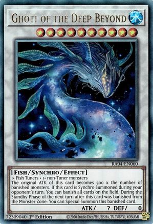 Ghoti of the Deep Beyond (Ultimate Rare) [RA04-EN060] - Quarter Century Stampede 1st Edition - Ultimate Rare - Trinity Hobby