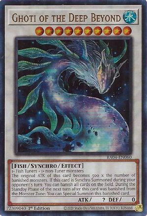 Ghoti of the Deep Beyond (UR) [RA04-EN060] - Quarter Century Stampede 1st Edition - Ultra Rare - Trinity Hobby