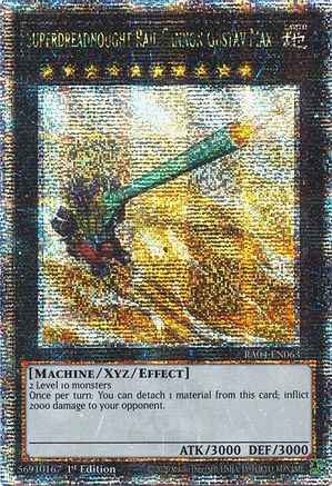 Superdreadnought Rail Cannon Gustav Max (Quarter Century Secret Rare) [RA04-EN063] - Quarter Century Stampede 1st Edition - Quarter Century Secret Rare - Trinity Hobby