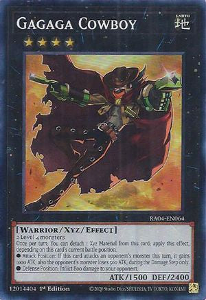 Gagaga Cowboy [RA04-EN064] - Quarter Century Stampede 1st Edition - Super Rare - Trinity Hobby