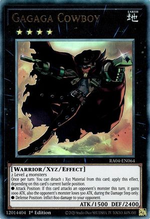 Gagaga Cowboy (Ultimate Rare) [RA04-EN064] - Quarter Century Stampede 1st Edition - Ultimate Rare - Trinity Hobby