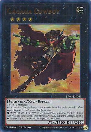 Gagaga Cowboy (UR) [RA04-EN064] - Quarter Century Stampede 1st Edition - Ultra Rare - Trinity Hobby