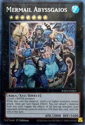 Mermail Abyssgaios (CR) [RA04-EN065] - Quarter Century Stampede 1st Edition - Collector's Rare - Trinity Hobby