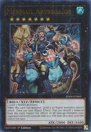 Mermail Abyssgaios (UR) [RA04-EN065] - Quarter Century Stampede 1st Edition - Ultra Rare - Trinity Hobby