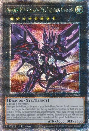 Number 107: Galaxy-Eyes Tachyon Dragon (Quarter Century Secret Rare) [RA04-EN067] - Quarter Century Stampede 1st Edition - Quarter Century Secret Rare - Trinity Hobby