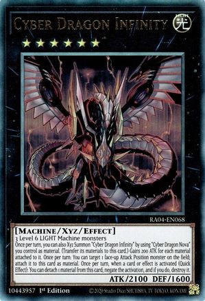 Cyber Dragon Infinity (Ultimate Rare) [RA04-EN068] - Quarter Century Stampede 1st Edition - Ultimate Rare - Trinity Hobby