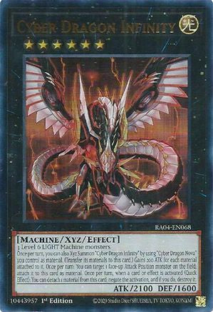 Cyber Dragon Infinity (UR) [RA04-EN068] - Quarter Century Stampede 1st Edition - Ultra Rare - Trinity Hobby
