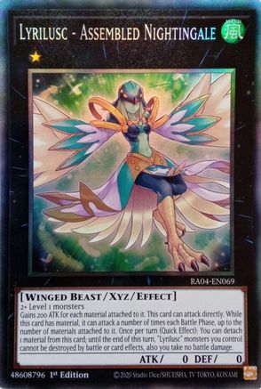 Lyrilusc - Assembled Nightingale (CR) [RA04-EN069] - Quarter Century Stampede 1st Edition - Collector's Rare - Trinity Hobby