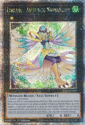 Lyrilusc - Assembled Nightingale (Quarter Century Secret Rare) [RA04-EN069] - Quarter Century Stampede 1st Edition - Quarter Century Secret Rare - Trinity Hobby