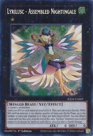 Lyrilusc - Assembled Nightingale (Secret Rare) [RA04-EN069] - Quarter Century Stampede 1st Edition - Secret Rare - Trinity Hobby