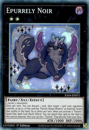 Epurrely Noir (CR) [RA04-EN071] - Quarter Century Stampede 1st Edition - Collector's Rare - Trinity Hobby