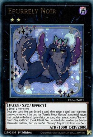Epurrely Noir (Ultimate Rare) [RA04-EN071] - Quarter Century Stampede 1st Edition - Ultimate Rare - Trinity Hobby