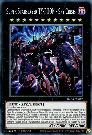 Super Starslayer TY-PHON - Sky Crisis (CR) [RA04-EN072] - Quarter Century Stampede 1st Edition - Collector's Rare - Trinity Hobby