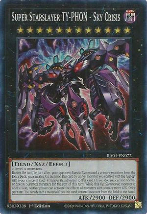 Super Starslayer TY-PHON - Sky Crisis [RA04-EN072] - Quarter Century Stampede 1st Edition - Super Rare - Trinity Hobby