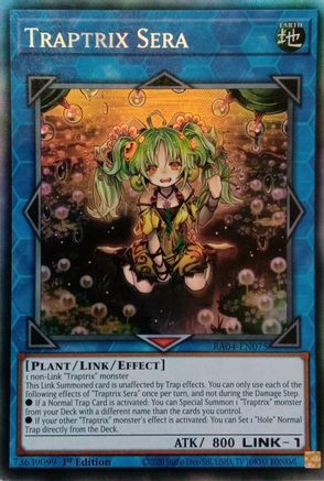 Traptrix Sera (CR) [RA04-EN075] - Quarter Century Stampede 1st Edition - Collector's Rare - Trinity Hobby