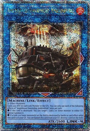 Amphibious Swarmship Amblowhale (Quarter Century Secret Rare) [RA04-EN077] - Quarter Century Stampede 1st Edition - Quarter Century Secret Rare - Trinity Hobby