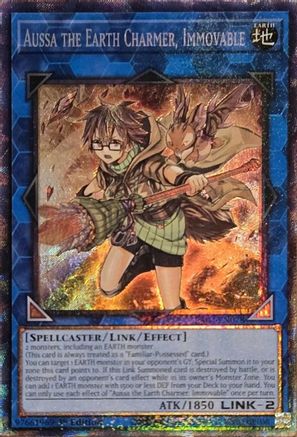 Aussa the Earth Charmer, Immovable (CR) [RA04-EN078] - Quarter Century Stampede 1st Edition - Collector's Rare - Trinity Hobby