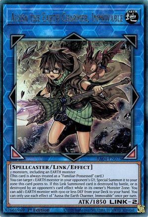Aussa the Earth Charmer, Immovable (Ultimate Rare) [RA04-EN078] - Quarter Century Stampede  - Ultimate Rare - Trinity Hobby