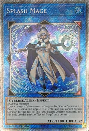 Splash Mage (Platinum Secret Rare) [RA04-EN080] - Quarter Century Stampede 1st Edition - Platinum Secret Rare - Trinity Hobby