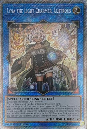 Lyna the Light Charmer, Lustrous (Platinum Secret Rare) [RA04-EN081] - Quarter Century Stampede 1st Edition - Platinum Secret Rare