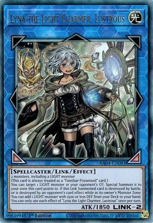 Lyna the Light Charmer, Lustrous (Ultimate Rare) [RA04-EN081] - Quarter Century Stampede 1st Edition - Ultimate Rare