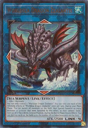 Worldsea Dragon Zealantis (UR) [RA04-EN082] - Quarter Century Stampede 1st Edition - Ultra Rare - Trinity Hobby