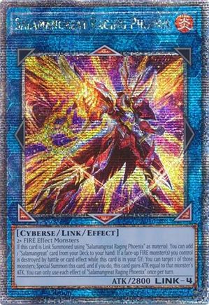 Salamangreat Raging Phoenix (Quarter Century Secret Rare) [RA04-EN083] - Quarter Century Stampede 1st Edition - Quarter Century Secret Rare - Trinity Hobby