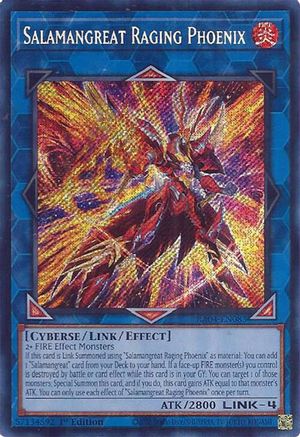 Salamangreat Raging Phoenix (Secret Rare) [RA04-EN083] - Quarter Century Stampede 1st Edition - Secret Rare - Trinity Hobby