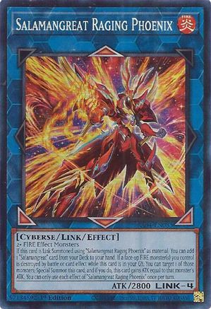 Salamangreat Raging Phoenix [RA04-EN083] - Quarter Century Stampede 1st Edition - Super Rare - Trinity Hobby