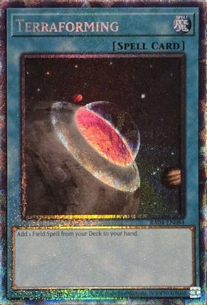 Terraforming (CR) [RA04-EN084] - Quarter Century Stampede 1st Edition - Collector's Rare - Trinity Hobby