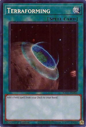Terraforming (Secret Rare) [RA04-EN084] - Quarter Century Stampede 1st Edition - Secret Rare - Trinity Hobby