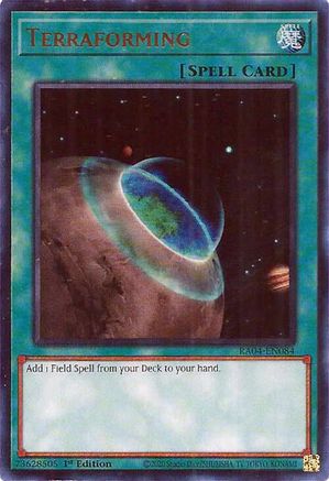 Terraforming (UR) [RA04-EN084] - Quarter Century Stampede 1st Edition - Ultra Rare - Trinity Hobby